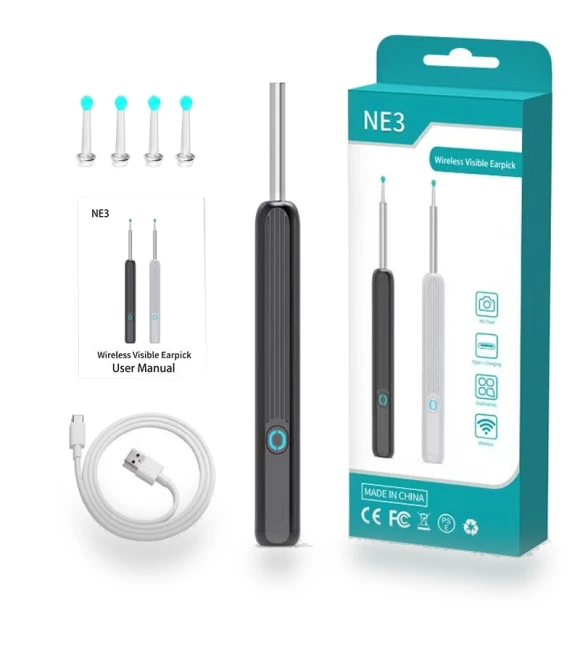 Smart Ear Cleaner with HD Camera App — Syringes, VAORLO