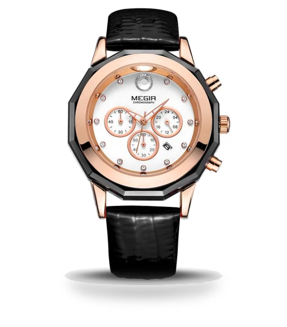 Smart Quartz Chronograph Watch — Women's Wrist Watches, MEGIR