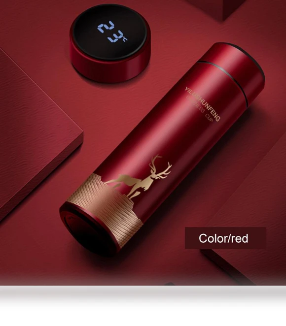 Smart Temperature Display Insulated Cup — Beverage Warmers, Supku