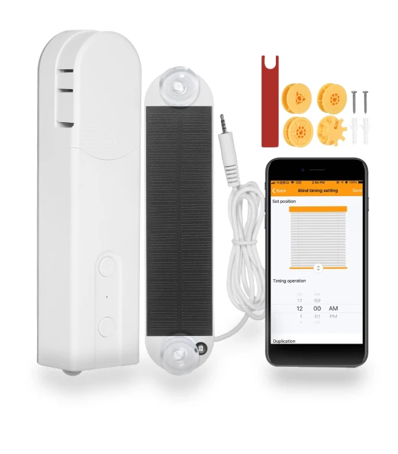 Solar-Powered Zigbee Smart Blinds Motor — Smart Home Hubs & Controllers, Tooarts
