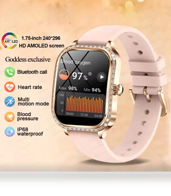 Women's Smart Watch with AMOLED Curved Screen — Smartwatches, SAMS Online