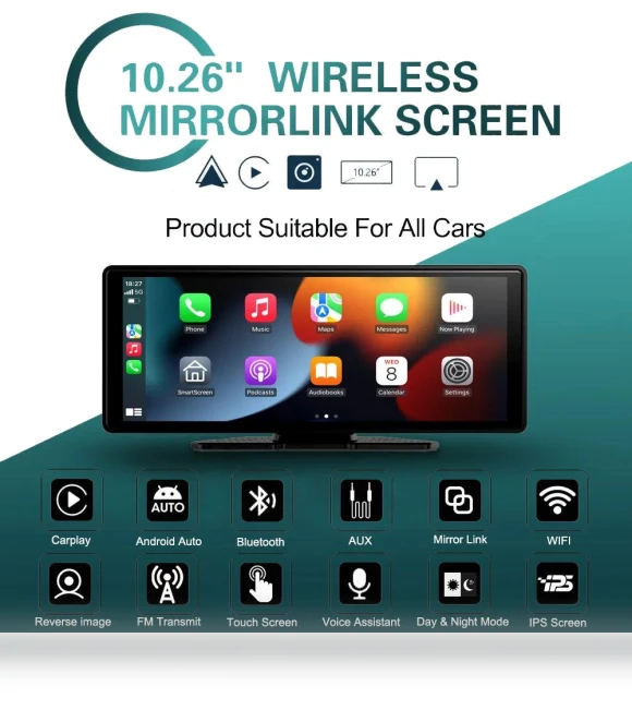 Car MP5 Player with 10.26-inch Screen — Stereo Receivers, icreative