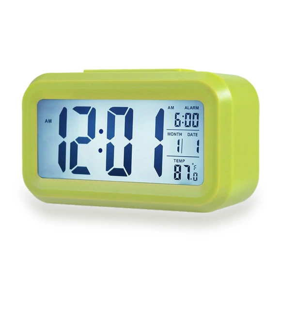 Digital Alarm Clock with Snooze, Date, and Temperature Display — Alarms & Clocks, Tooarts