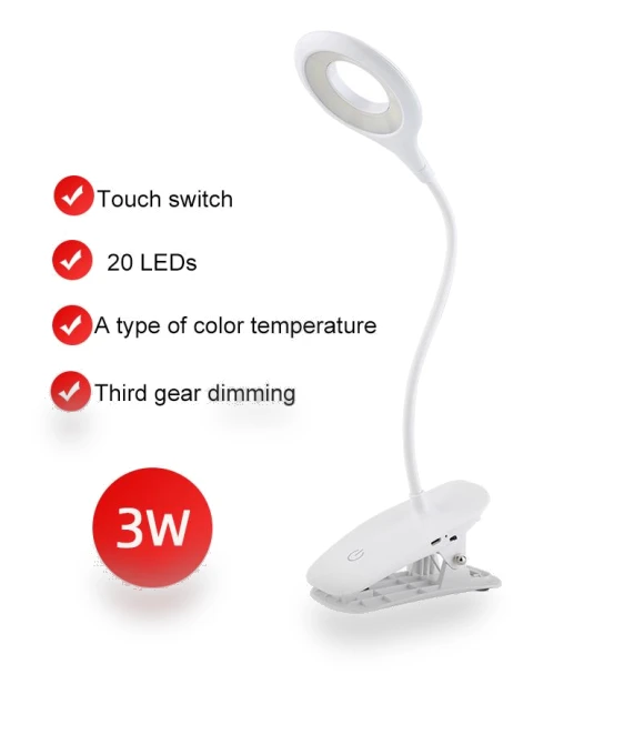 Fashionable LED Desk Lamp with Clip — Study & Desk Lighting, Lighting Life Hub