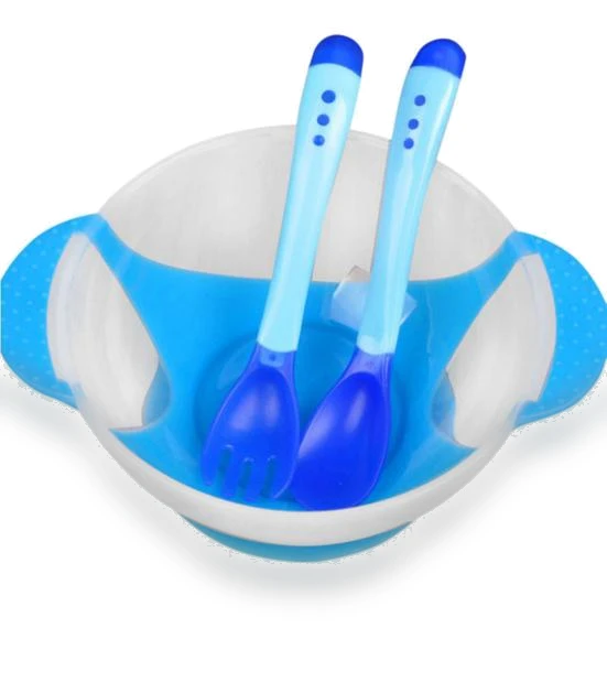 Feeding Bowl Set with Touch Spoon and Fork — Dishes, Toy