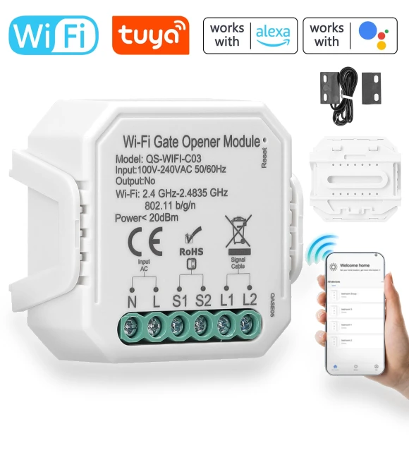 Garage Door Opener Controller — Smart Home Hubs & Controllers, Tuya