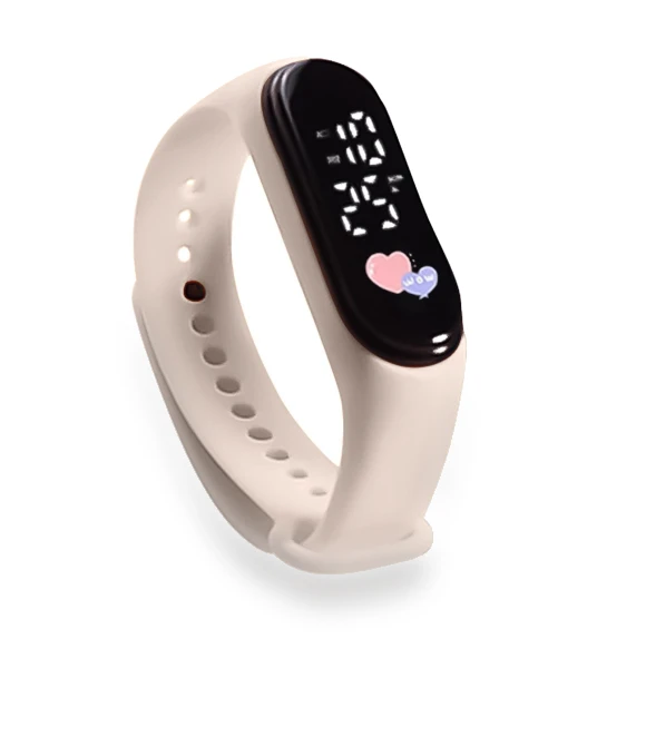 Kids Smart LED Digital Watch with Cartoon Characters — Men's Timepieces, gold flash star