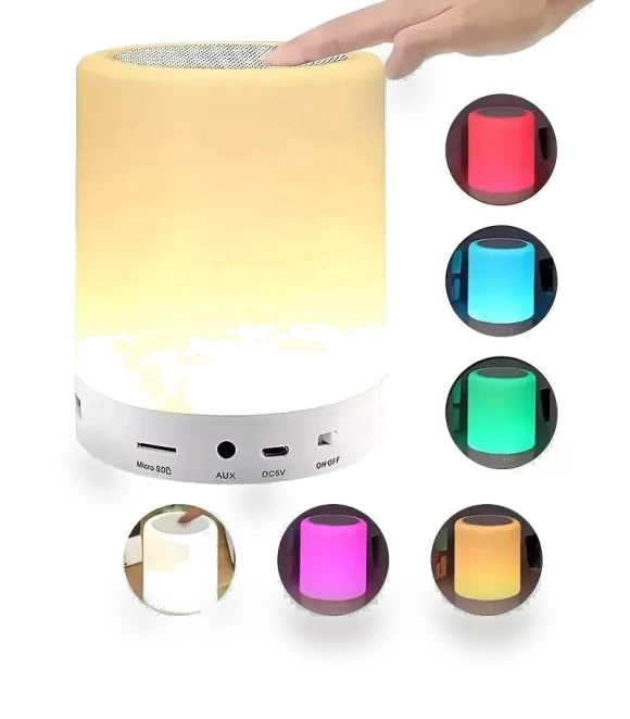 Portable Bluetooth Speaker with Touch Light — Portable Audio, Cosy Homes