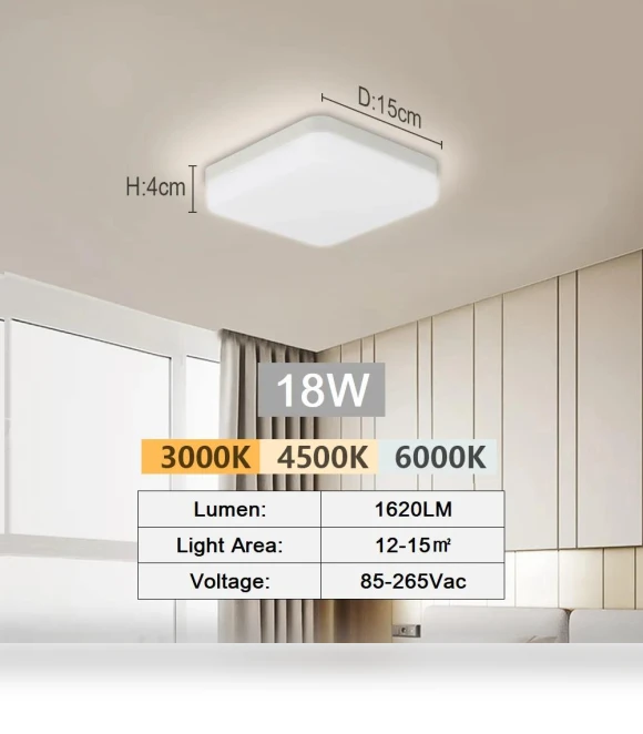 Smart LED Ceiling Light — Overhead Lighting, Cosy Homes