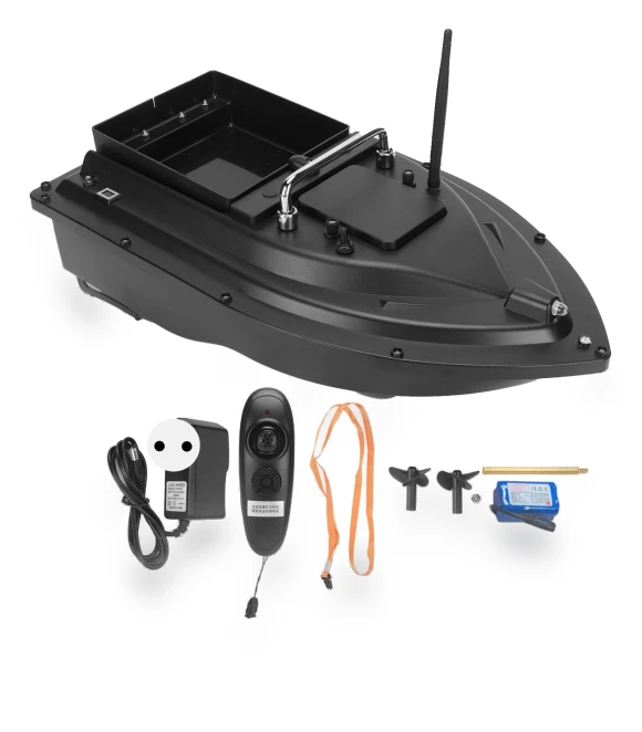 Smart Remote Control Boat with Bait and LED Lighting — Aquatic Vehicles, Electronics Parts