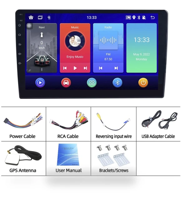 10.1-inch Double 2 DIN Car Stereo Radio — Stereo Receivers, Home Of Auto Parts