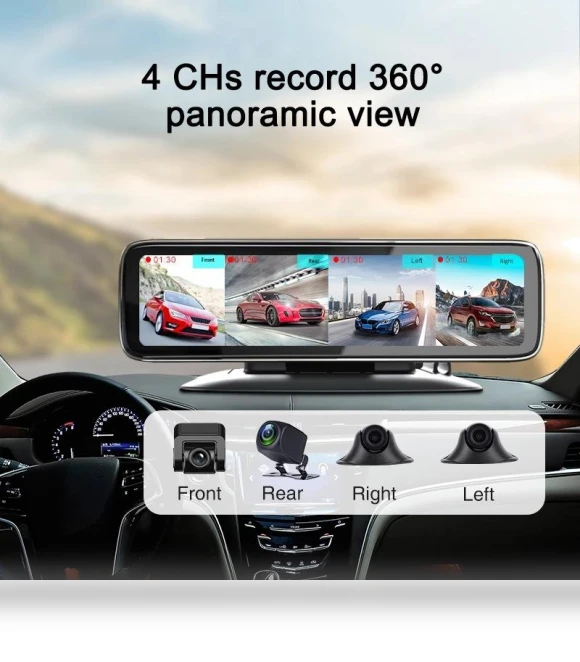 360° Panoramic Car Dashboard DVR — Dashboard Cameras, JOHO - CarGear