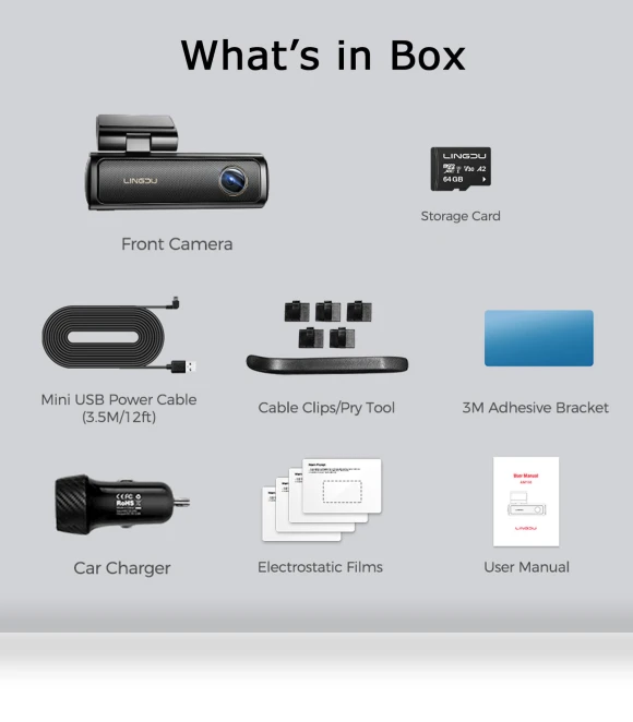 4K Car Dash Cam — Dashboard Cameras, LNDU