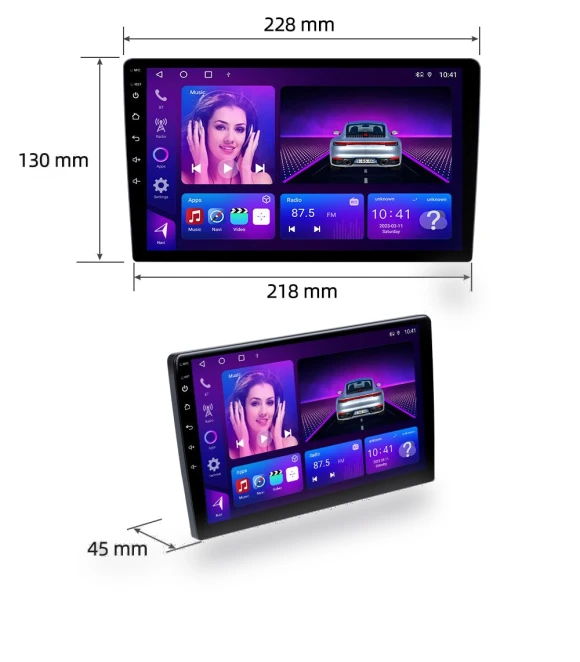 Android 9 inch 2 Din Car Radio — Stereo Receivers, Reakosound