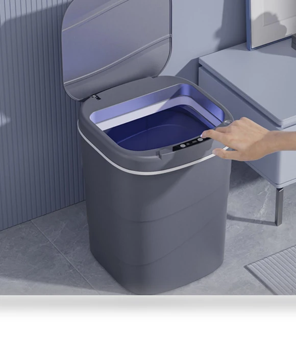 Automatic Trash Bin for Bathroom — Waste Baskets, HappyToy