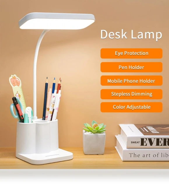 LED Desk Lamp with 3 Brightness Levels — Study & Desk Lighting, Binchi Lighting Appliances