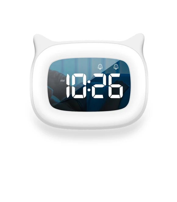 Rechargeable Digital Alarm Clock with Night Light — Alarms & Clocks, Happypilot