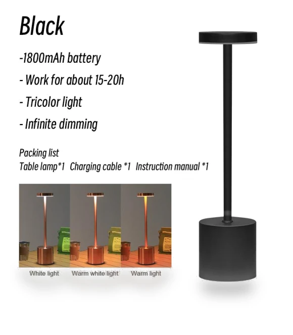 Rechargeable Touch LED Desk Lamp — Study & Desk Lighting, YWZT Decorative lights