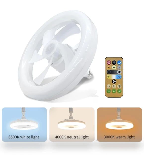 Smart 2-in-1 Ceiling Fan LED Light with Remote Control — Ceiling Fan Lighting Solutions, Binchi Lighting Appliances