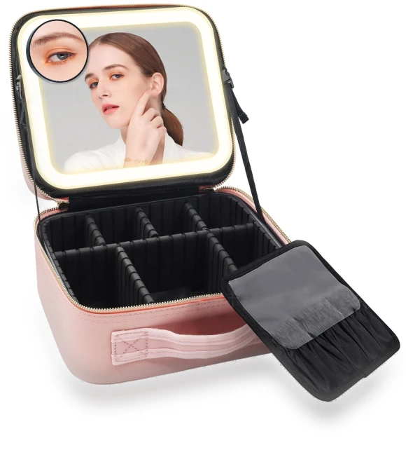 Smart Cosmetic Bag with LED Lighting — Cosmetic Cases, Makeup Kits
