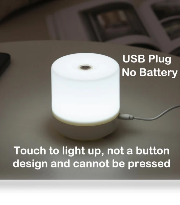 Touch Dimming USB Bedside Lamp — Desk & Table Lighting, Binchi Lighting Appliances
