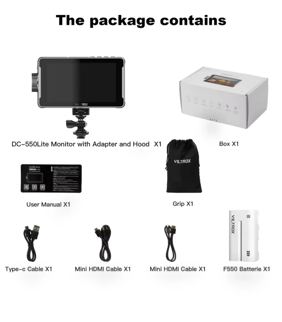 5.5-inch Touch Video Monitor — Camcorder, VILTROX