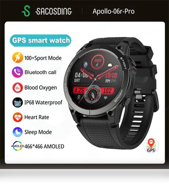 Apollo-06r Pro GPS Smartwatch — Smartwatches, SACOSDING