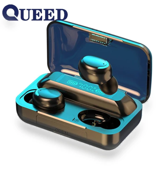Bluetooth Headset with Touch Screen and Digital Display — Audio Gear, QUEED