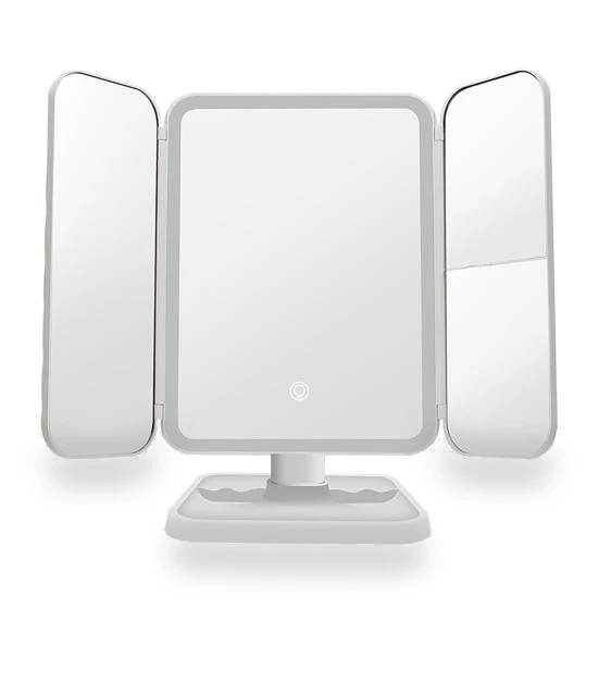 LED Makeup Mirror with 3X Magnification — Handheld, dooob