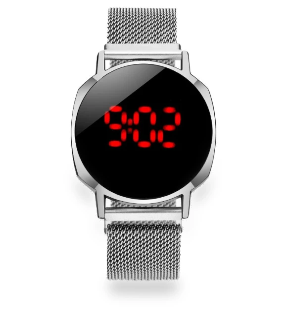 LED Touch Men's Watch with Lazy Magnet and Woven Strap — Timepieces, Warm clothes family