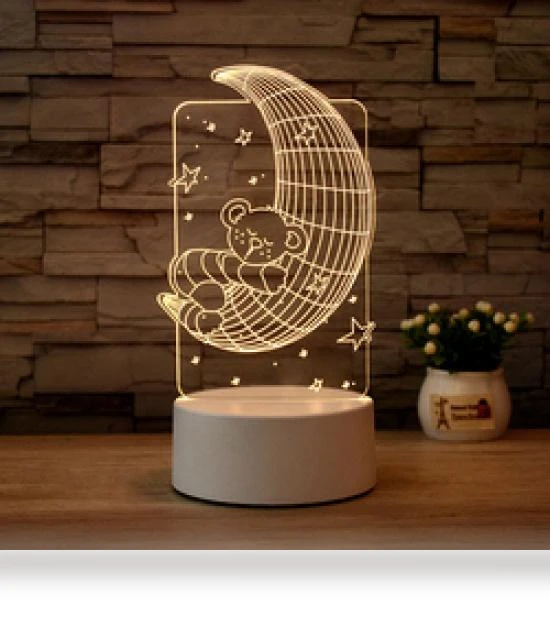 Magnetic 3D Multicolor Acrylic Touch Sensor LED Night Light — Night Lights, Zhou Yajin