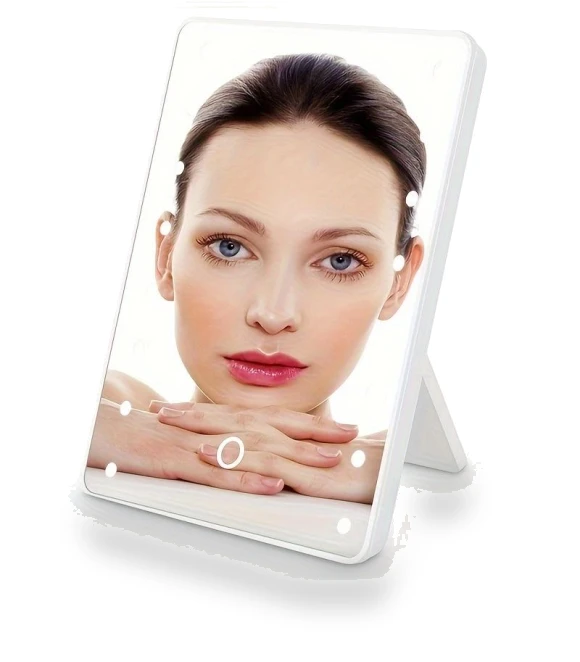 Makeup Mirror with 16 LEDs — Compact & Travel, Makeup Kits