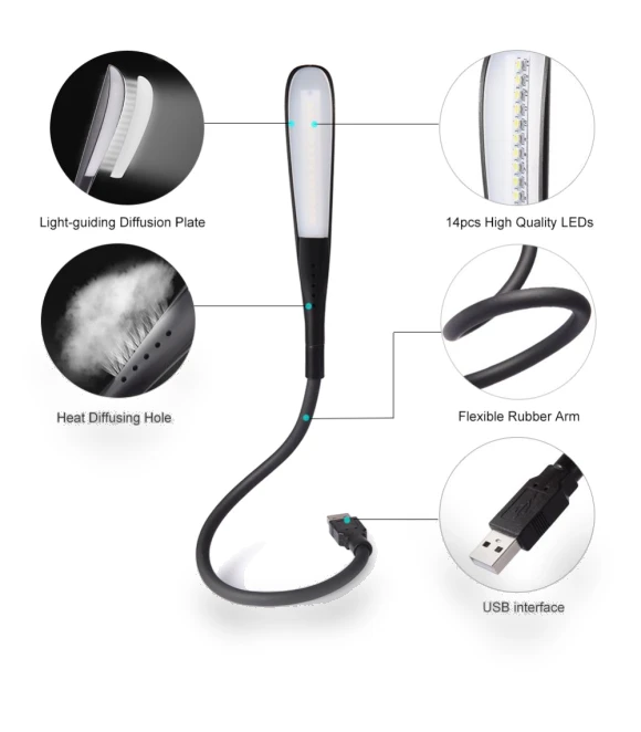 Mini LED Desk Lamp — Study & Desk Lighting, Cosy Homes
