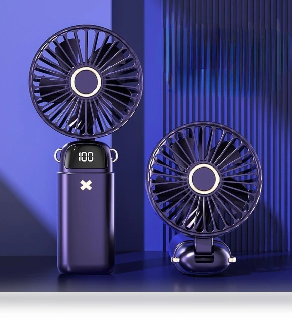 Mini Portable Fan with Smart LED Digital Display — Portable Cooling Solutions, TianJinGeErLiShangMaoYouXianGongSi