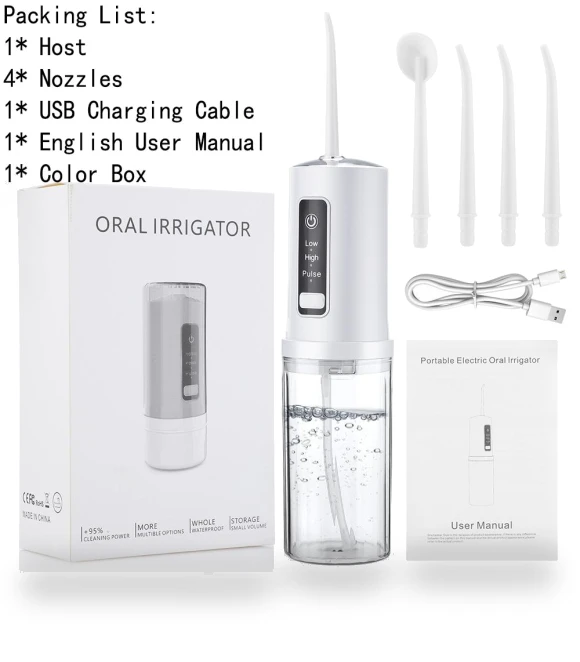 Portable Smart Electric Oral Irrigator — Power Flossers, Light makeup