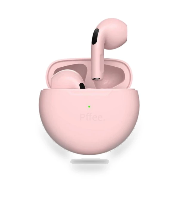 Pro 6 TWS Bluetooth Earbuds — In-Ear Headphones, pffee Phone Accessories