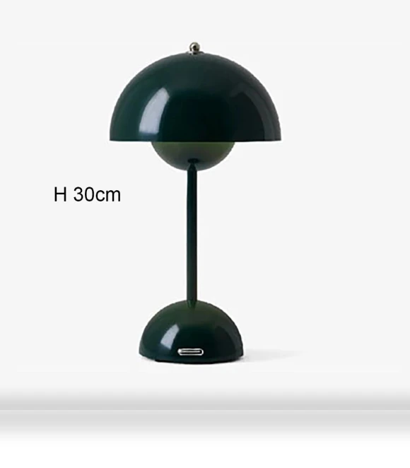 Rechargeable LED Mushroom Bud Flower Table Lamp — Desk & Table Lighting, Cosy Homes