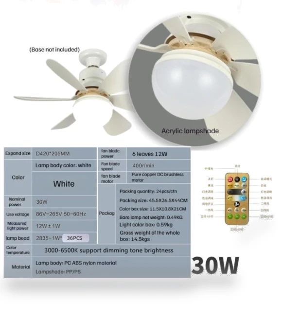 Smart Ceiling Fan with Remote Control and LED Light — Ceiling Fan Wall Controls, The Romantics