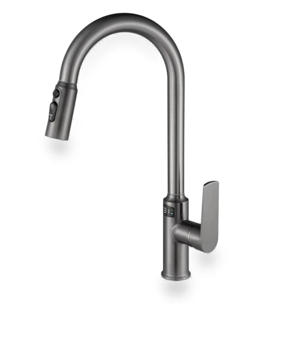 Smart Kitchen Faucet with Digital Display — Smart-Touch Kitchen Faucets, QIANBAIDI