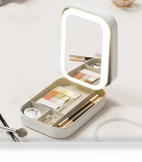 Smart LED Cosmetic Case with Mirror — Cosmetic Cases, Makeup Kits