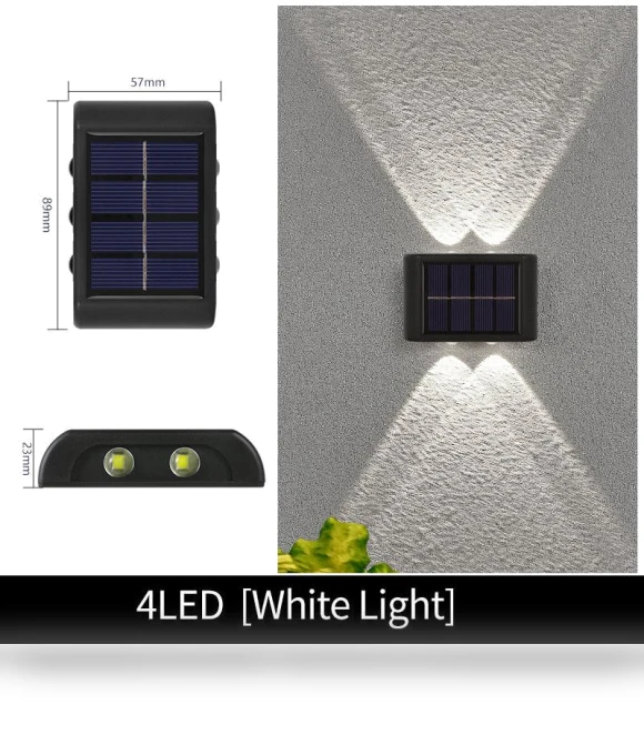 Solar LED Wall Light — Garden Illumination, Stylish smart home