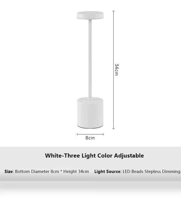 USB Rechargeable LED Desk Lamp with Touch Switch — Desk & Table Lighting, YWZT Decorative lights