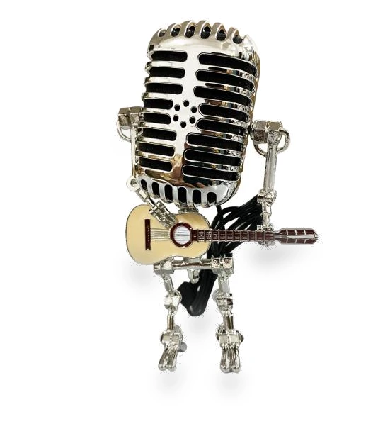 Vintage Robot Microphone Night Light — Creative Lighting Solutions, Cleaner Products