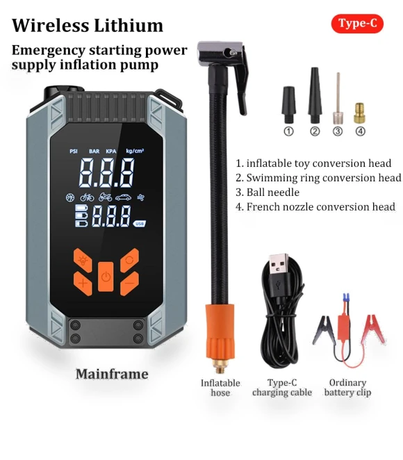Wireless Lithium Tire Inflator and Jump Starter — Jump Starters, JOHO