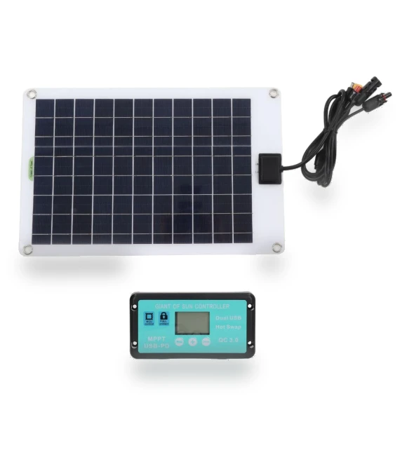 50W Solar Panel Kit with Charge Controller — Solar & Wind Power, YuHeng 01