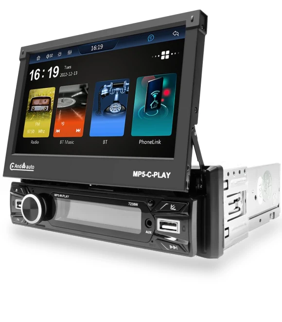 7-inch Wireless Android Auto CarPlay 1Din Video Multimedia MP5 Player — Stereo Receivers, Reakosound