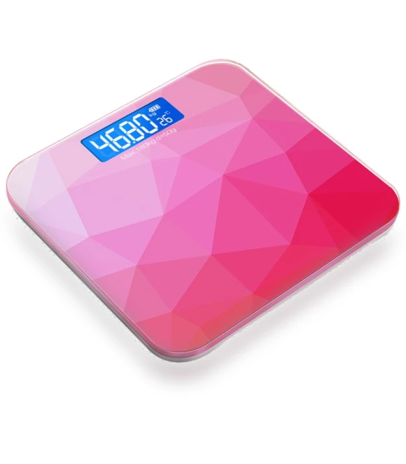 Gradient Color LCD Display Bathroom Scale — Weight Management Tools, Refreshing Home