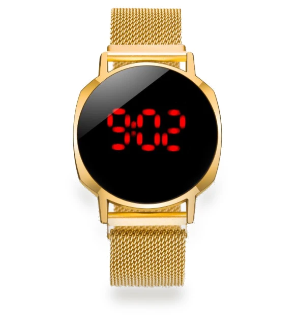 LED Touch Men's Watch with Magnetic Woven Strap — Men's Timepieces, Various wearables