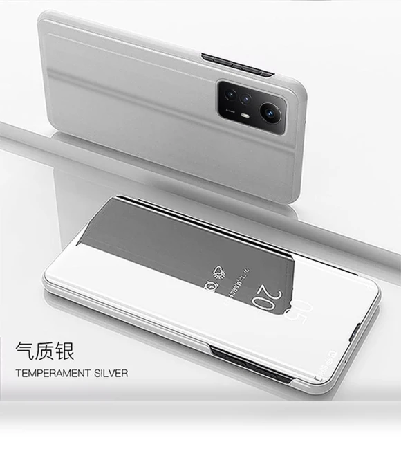 Luxury Smart Mirror Flip Phone Case with Stand — Phone Accessories, case-A1