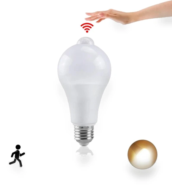 Mini E27 LED Motion Sensor Light Bulb — LED, Refreshing Home
